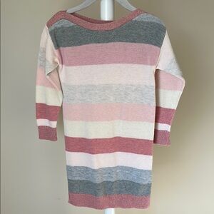 Gap Long Sleeve Knit Striped Sweater Dress 4T